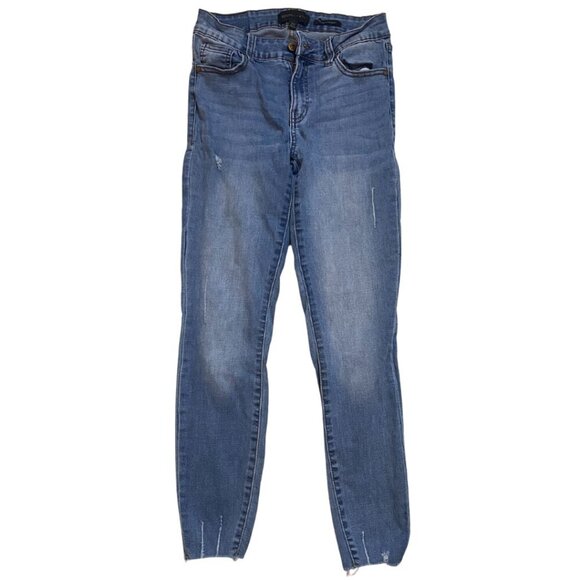 💛Kendall & Kylie Ultra Babe Skinny Jeans with Distressed Ankle Detailing 27 - Picture 6 of 7